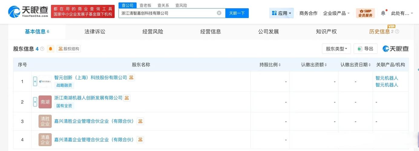 注册资本1000万人民币,经营范围包括人工智能应用软件开发,智能机器人